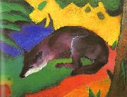 Blue Black Fox Franz Marc